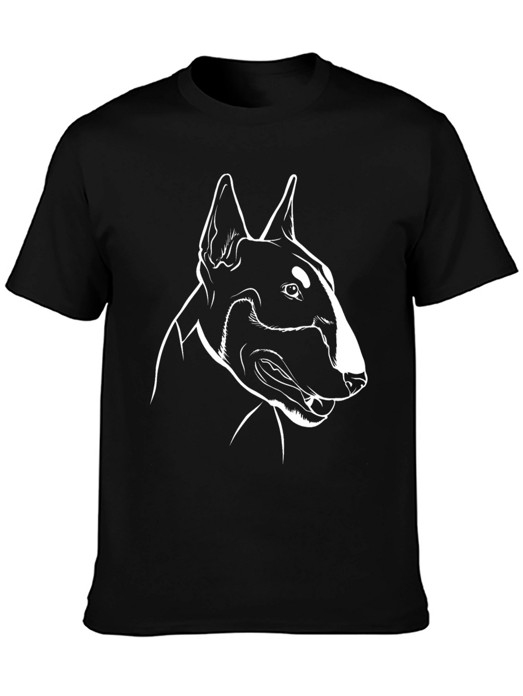Bull Terrier Outline Graphic T-Shirt