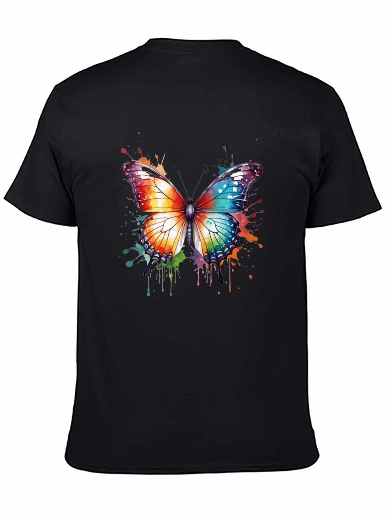 Colorful Butterfly Graphic T-Shirt - Unisex