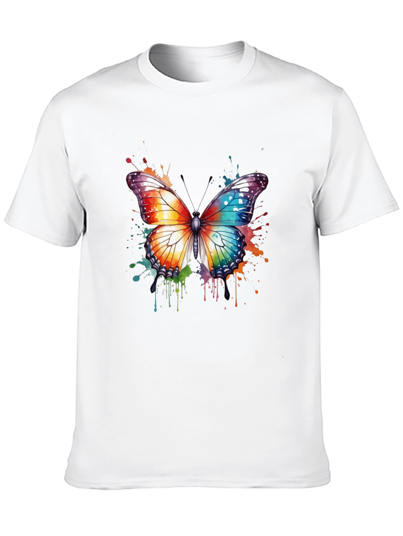 Colorful Butterfly Graphic T-Shirt - Unisex