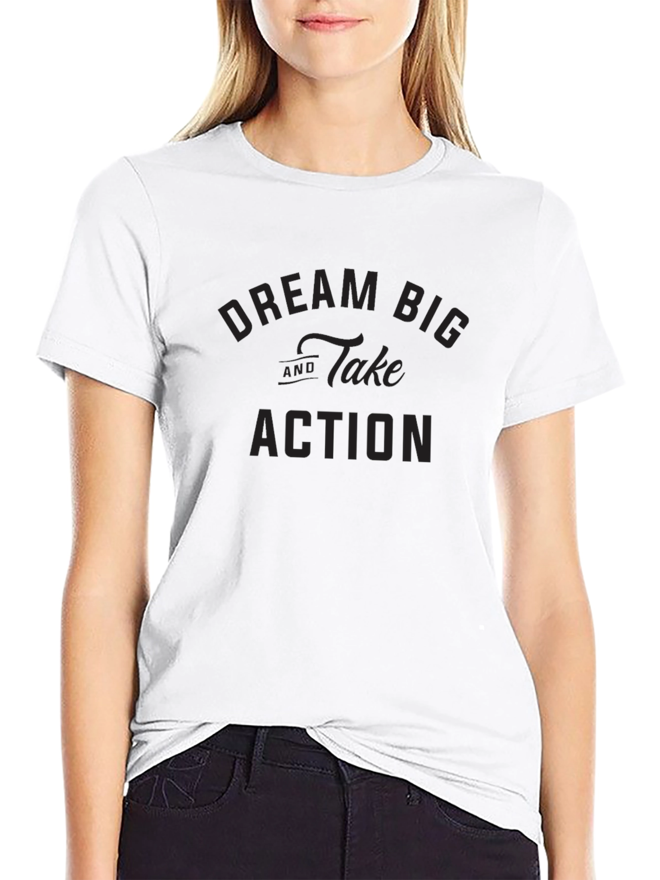 Dream Big Take Action Black T-Shirt