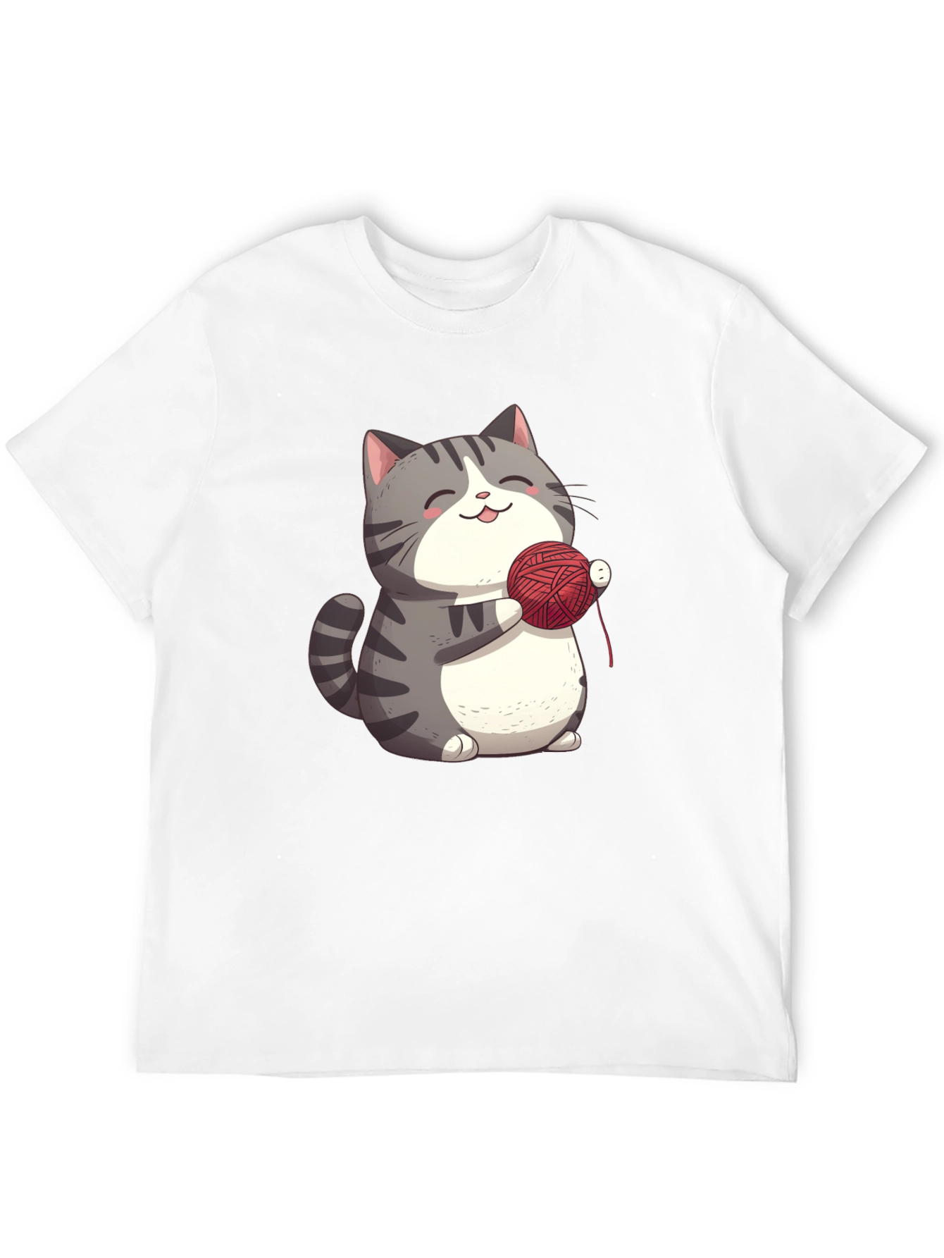 Cute Cat with Yarn T-Shirt