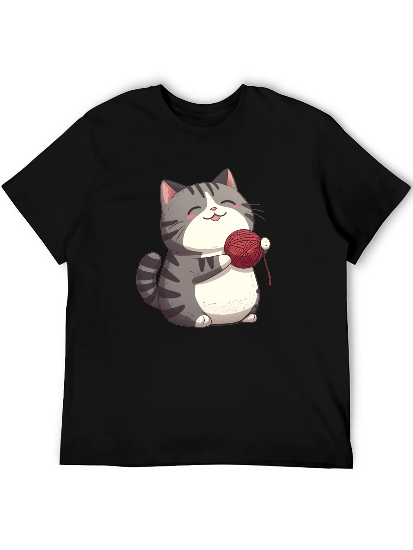 Cute Cat with Yarn T-Shirt