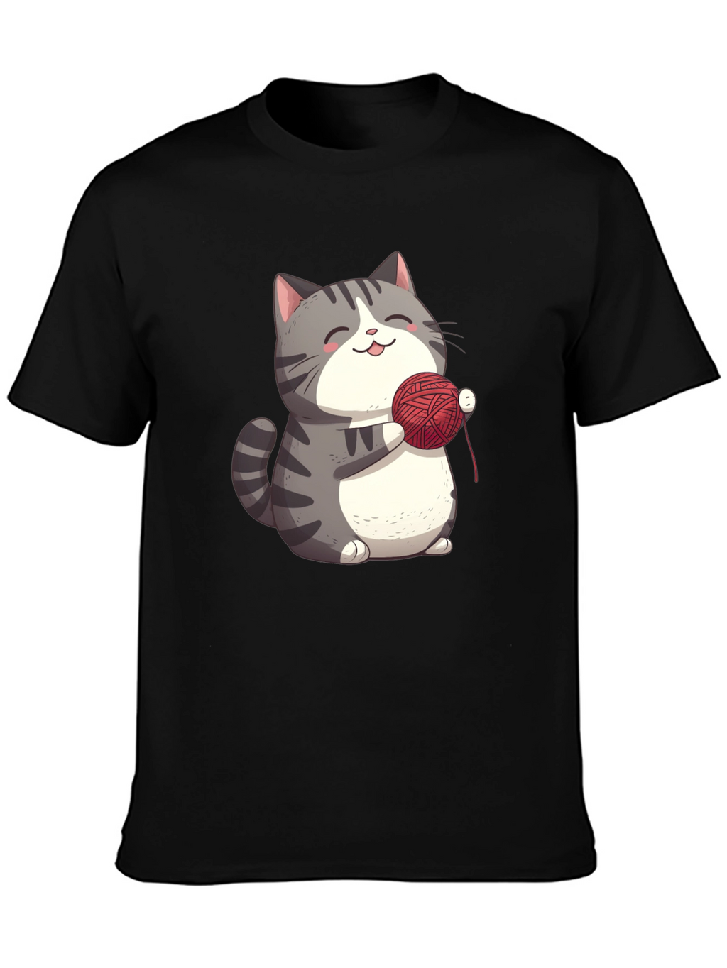 Cute Cat with Yarn T-Shirt
