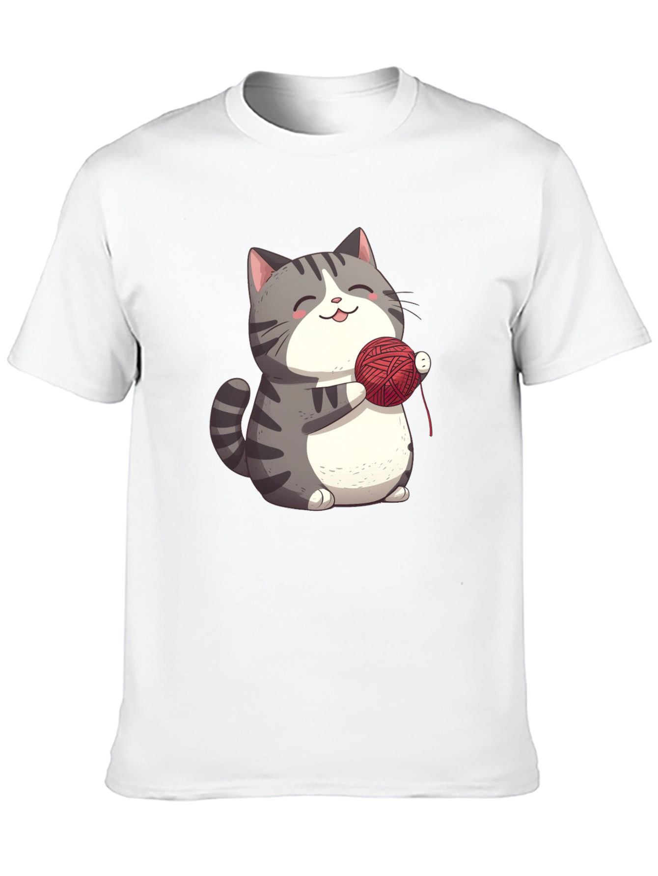 Cute Cat with Yarn T-Shirt