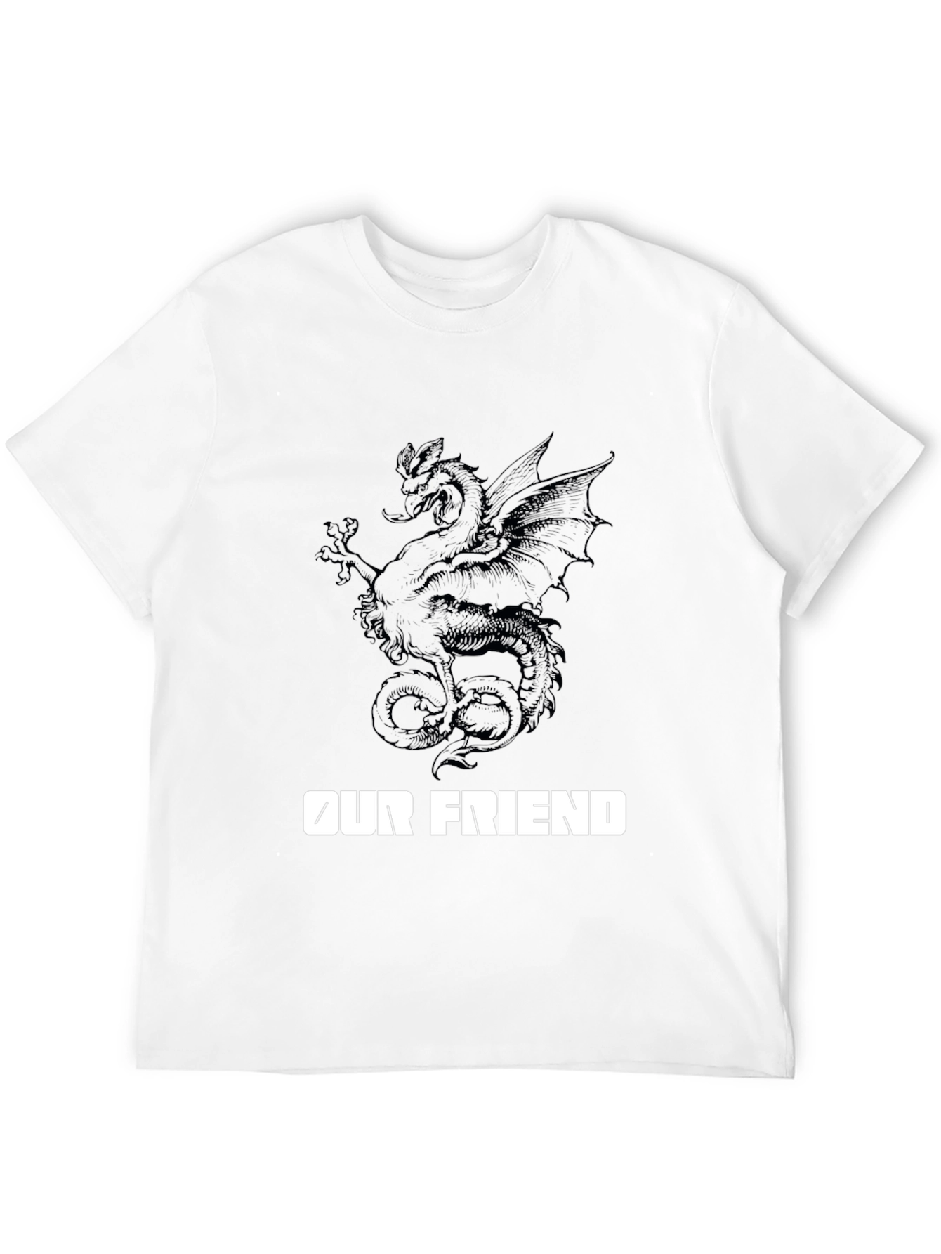 Dragon Graphic Tee - Our Friend Black T-Shirt