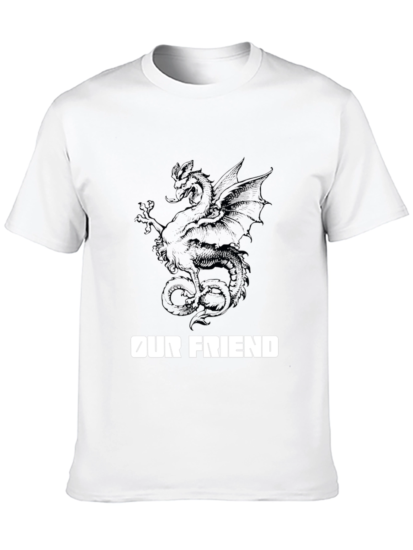 Dragon Graphic Tee - Our Friend Black T-Shirt