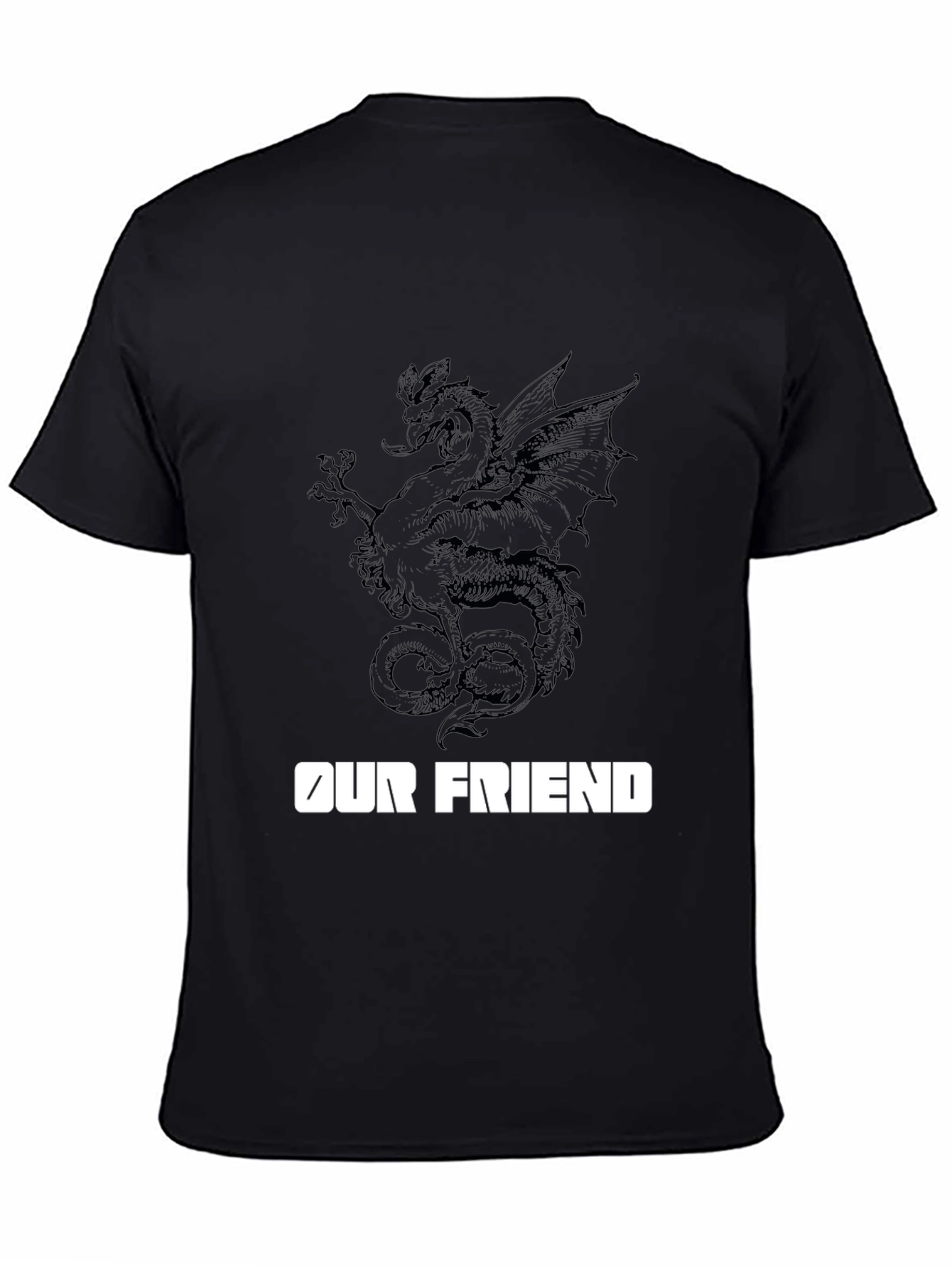 Dragon Graphic Tee - Our Friend Black T-Shirt