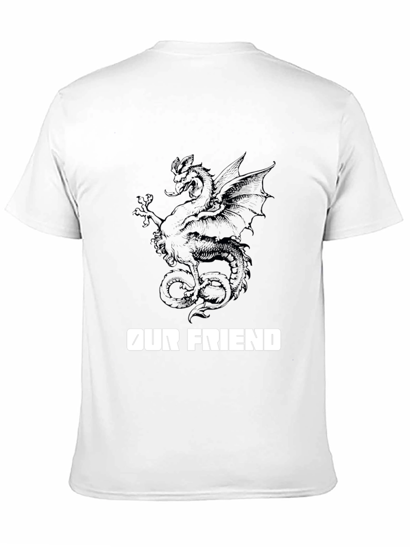Dragon Graphic Tee - Our Friend Black T-Shirt
