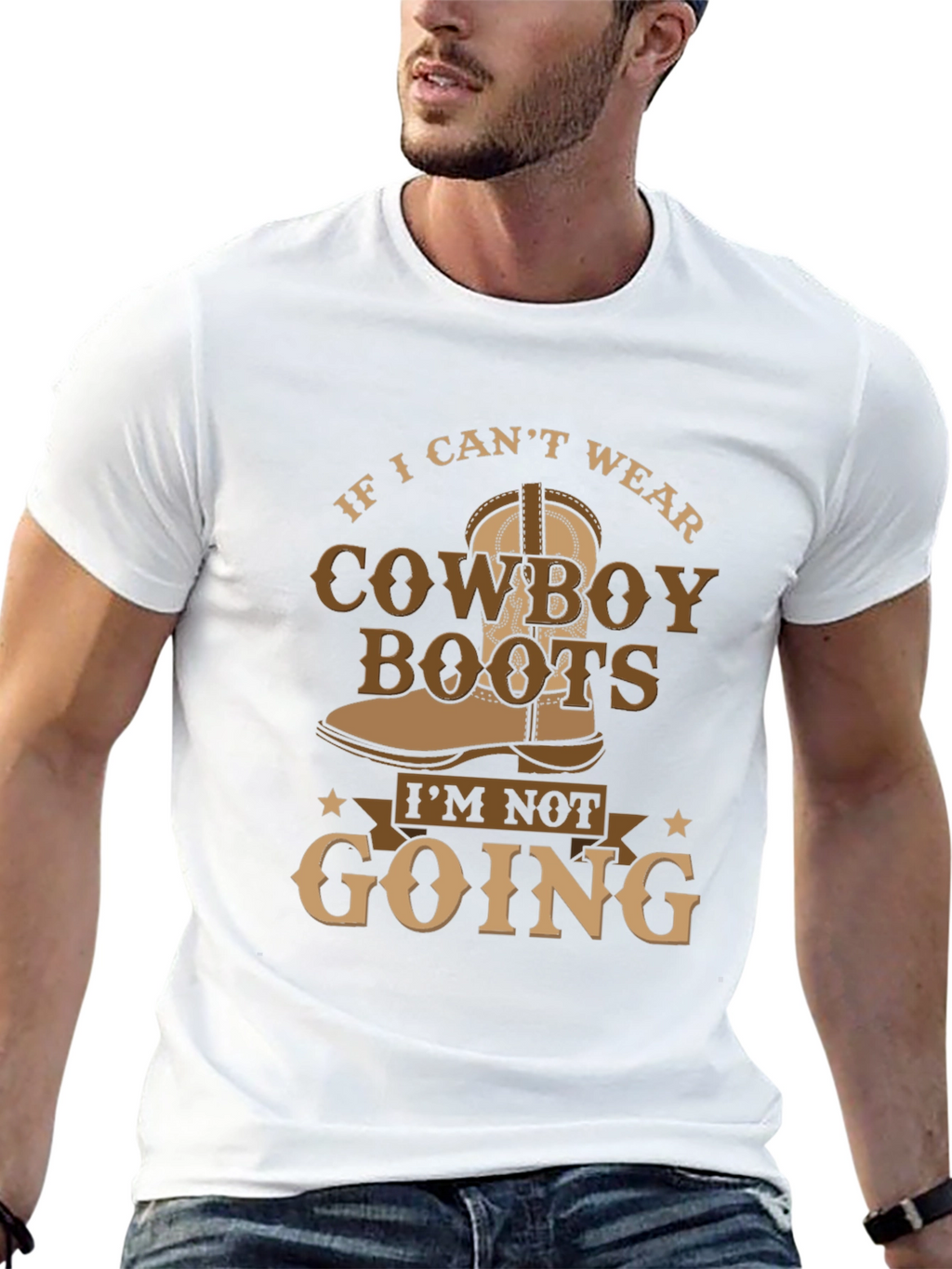 Cowboy Boots Graphic Tee - Western Style