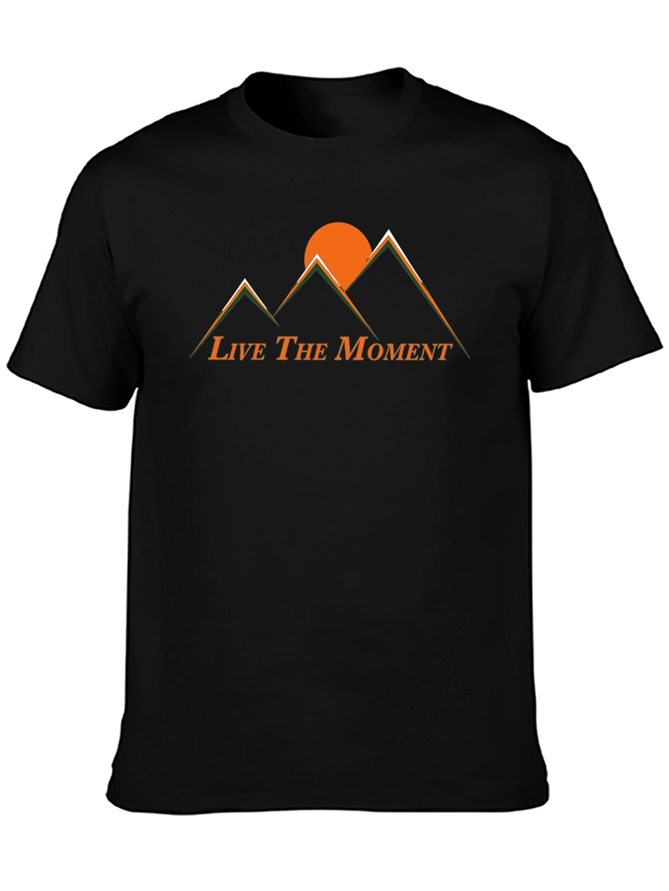Live the Moment Mountain Graphic Tee - Black