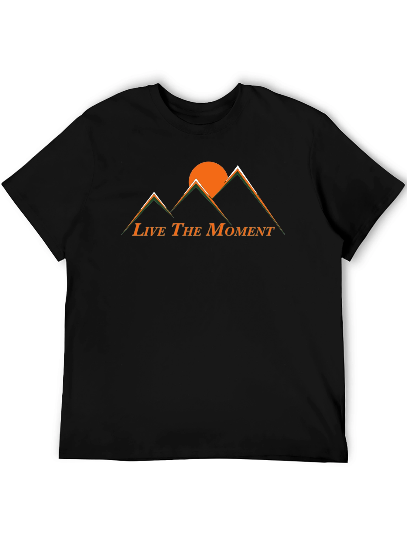 Live the Moment Mountain Graphic Tee - Black