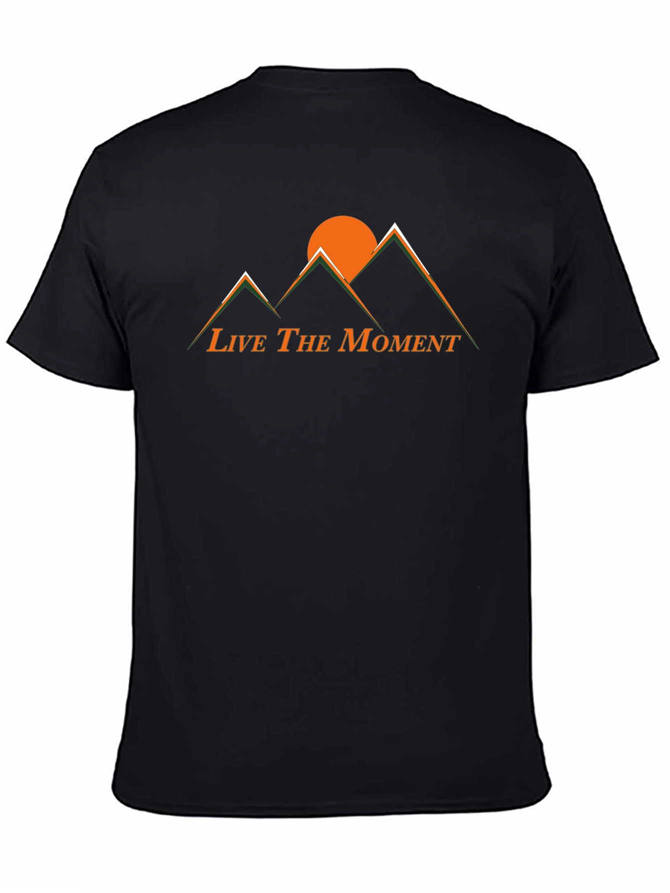 Live the Moment Mountain Graphic Tee - Black