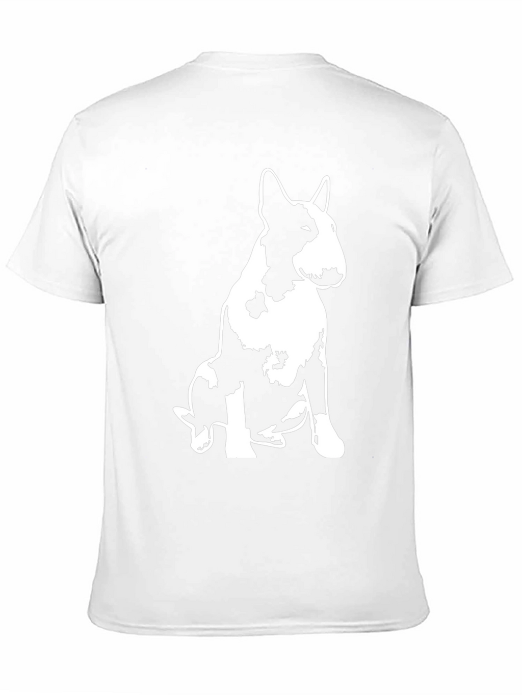 Bull Terrier Graphic Print Black T-Shirt