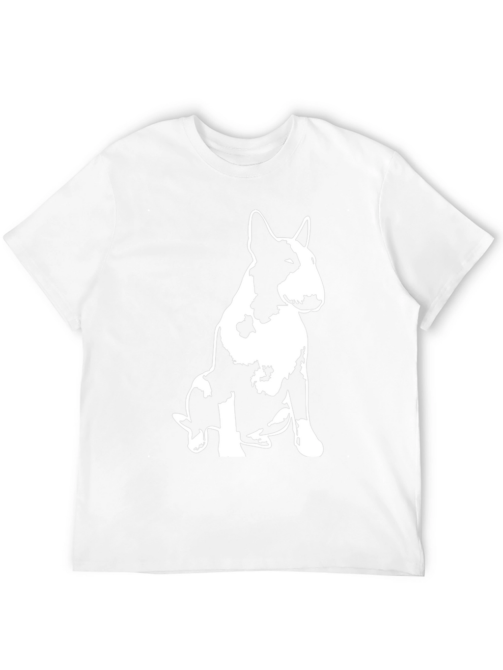 Bull Terrier Graphic Print Black T-Shirt
