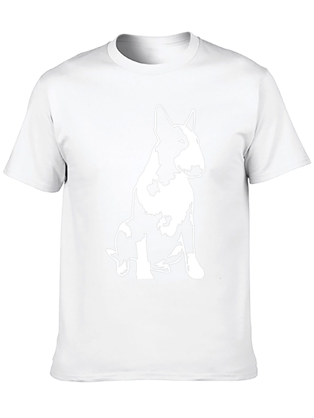 Bull Terrier Graphic Print Black T-Shirt