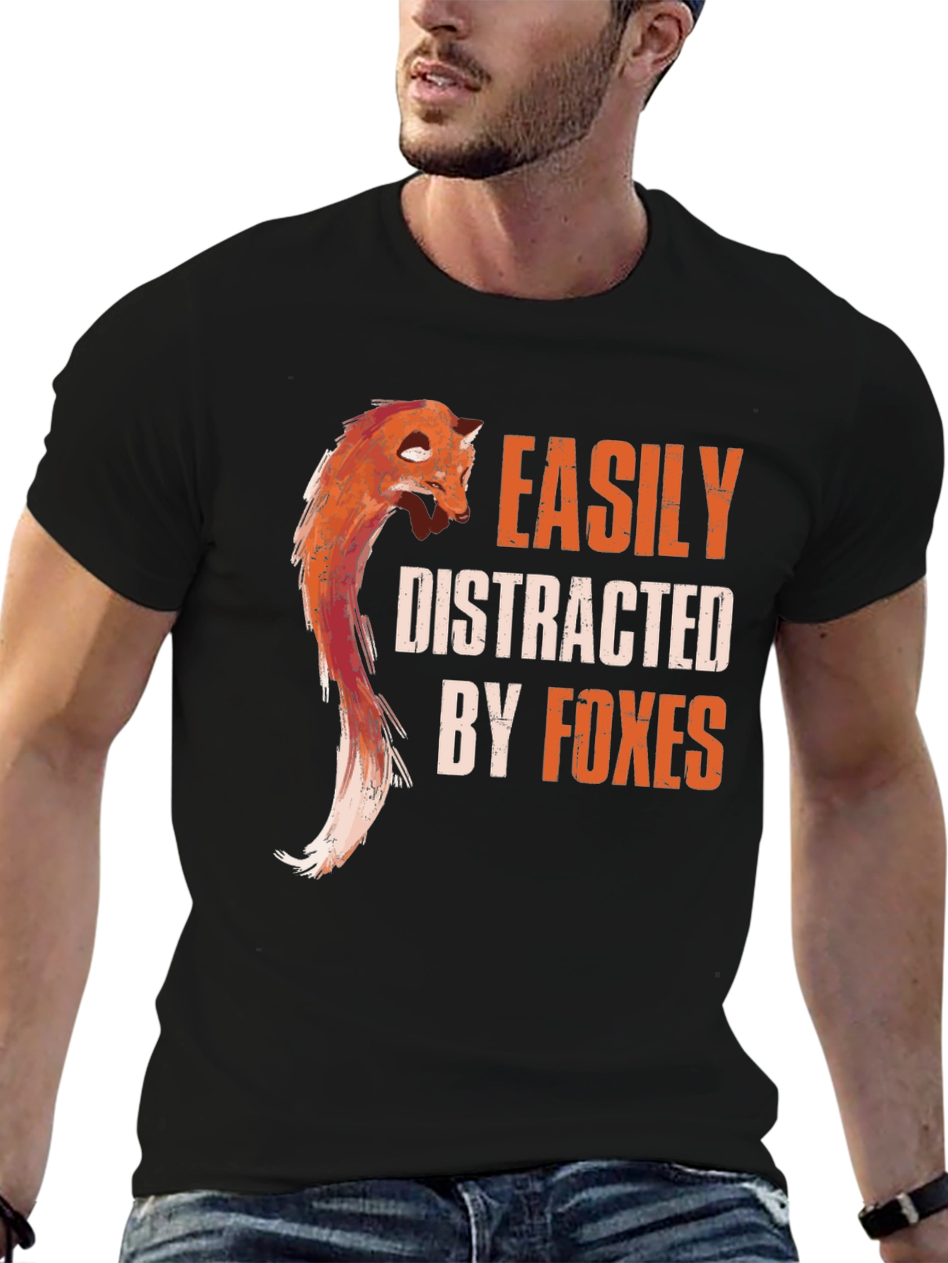 Easily Distracted By Foxes Graphic Tee