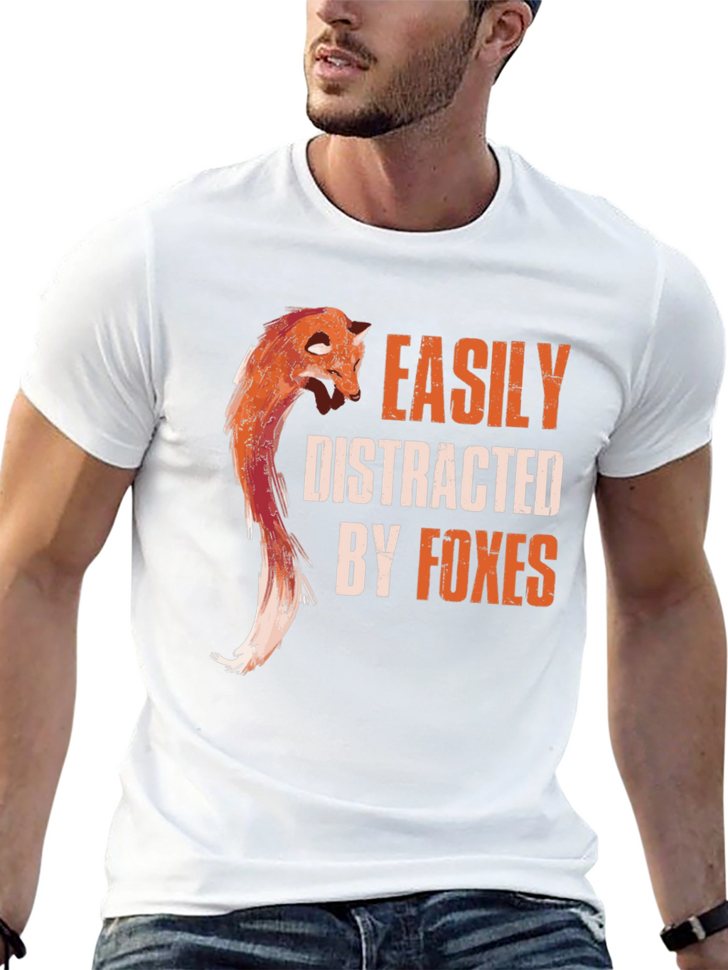 Easily Distracted By Foxes Graphic Tee