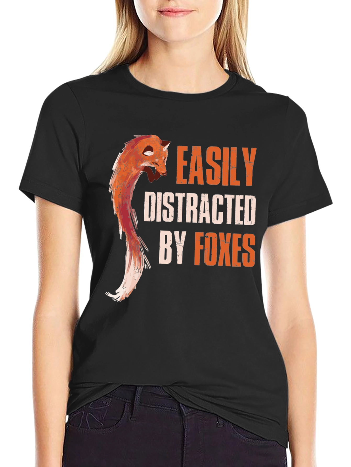Easily Distracted By Foxes Graphic Tee
