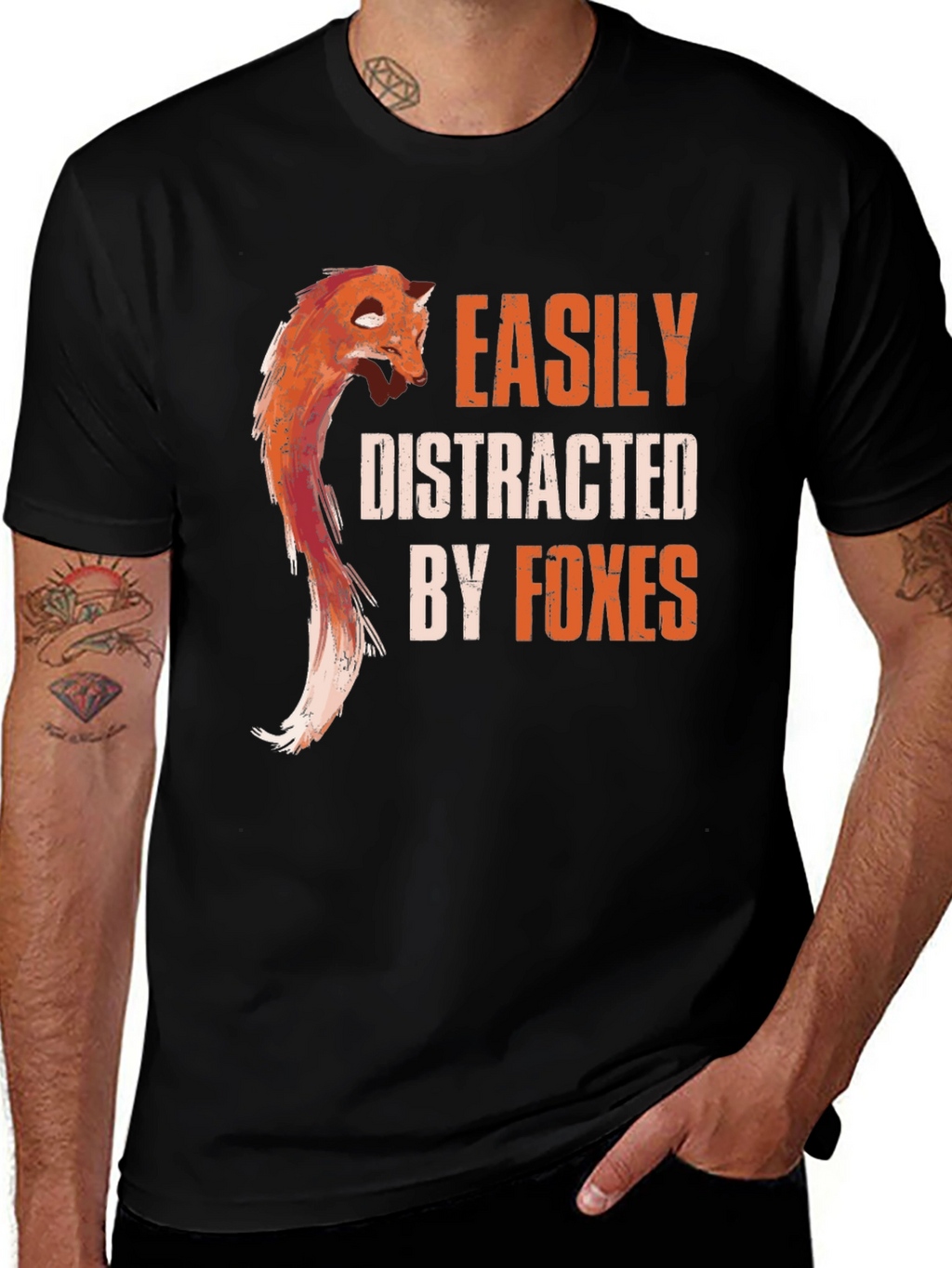 Easily Distracted By Foxes Graphic Tee