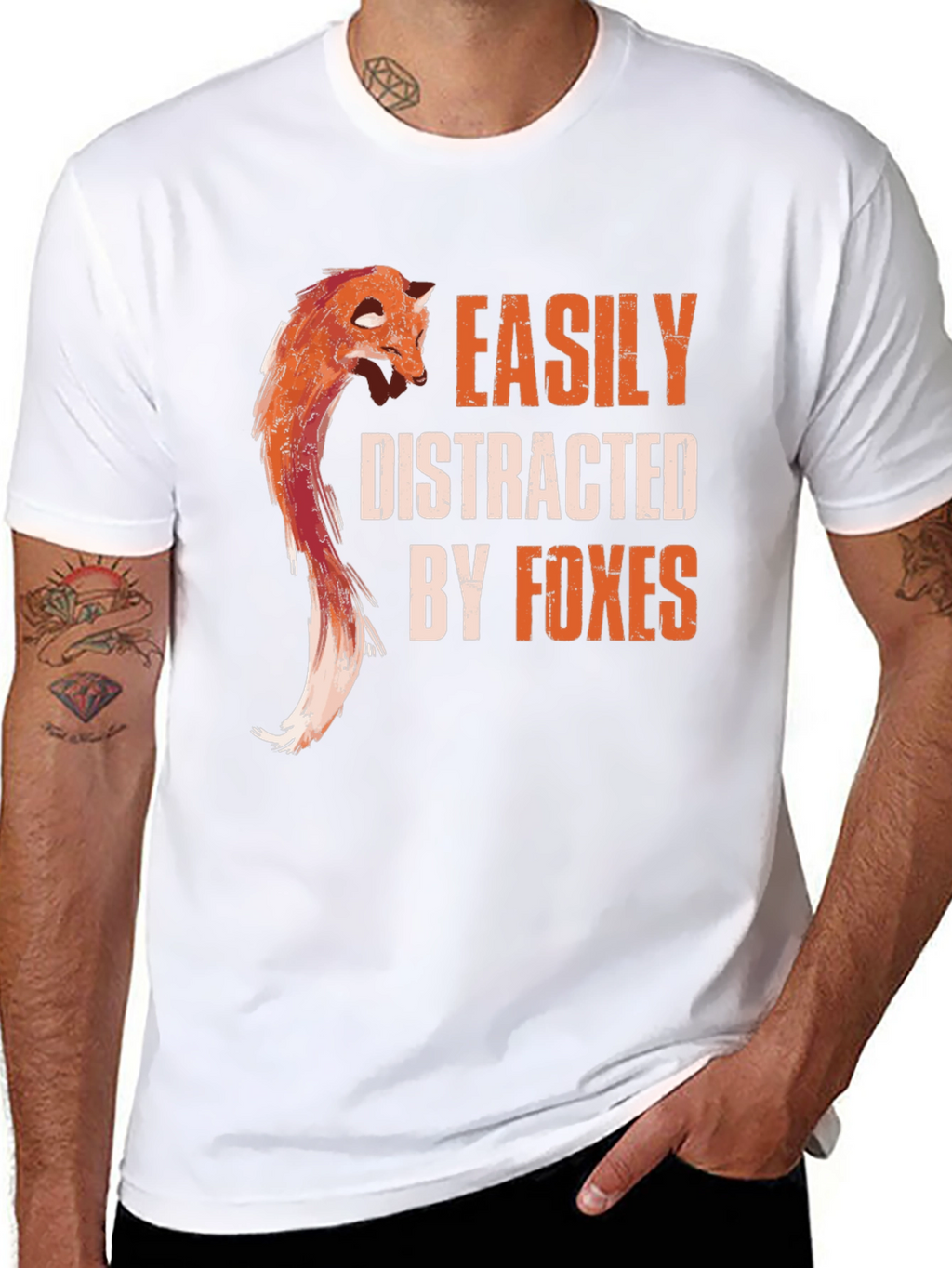Easily Distracted By Foxes Graphic Tee
