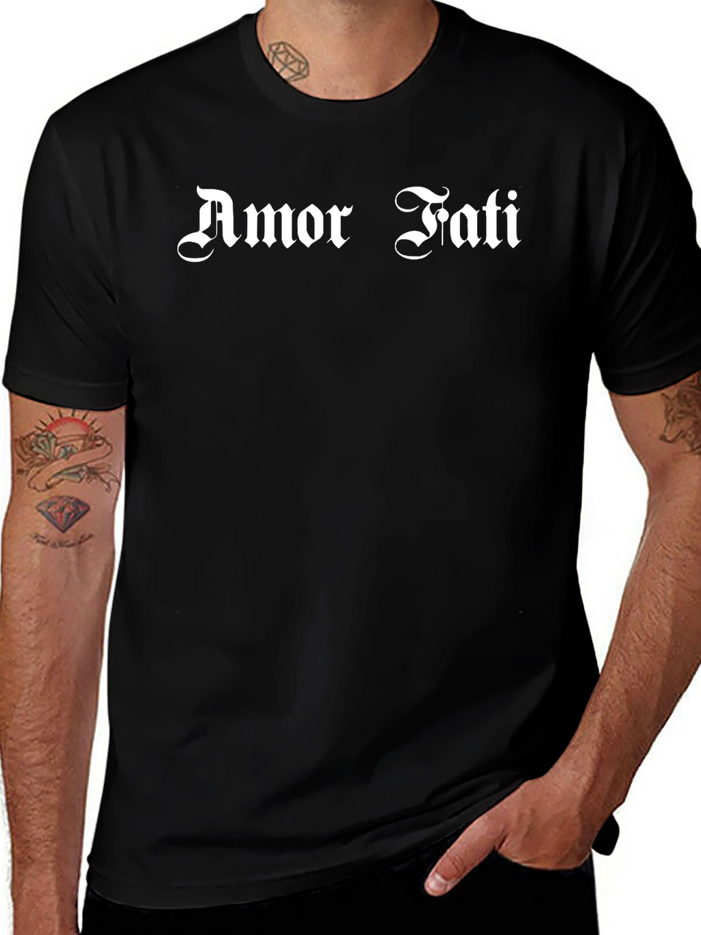 Amor Fati Graphic T-Shirt - Black