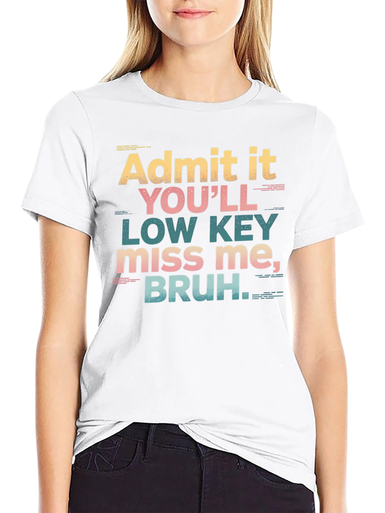 Admit It Youll Low Key Miss Me Bruh T-Shirt