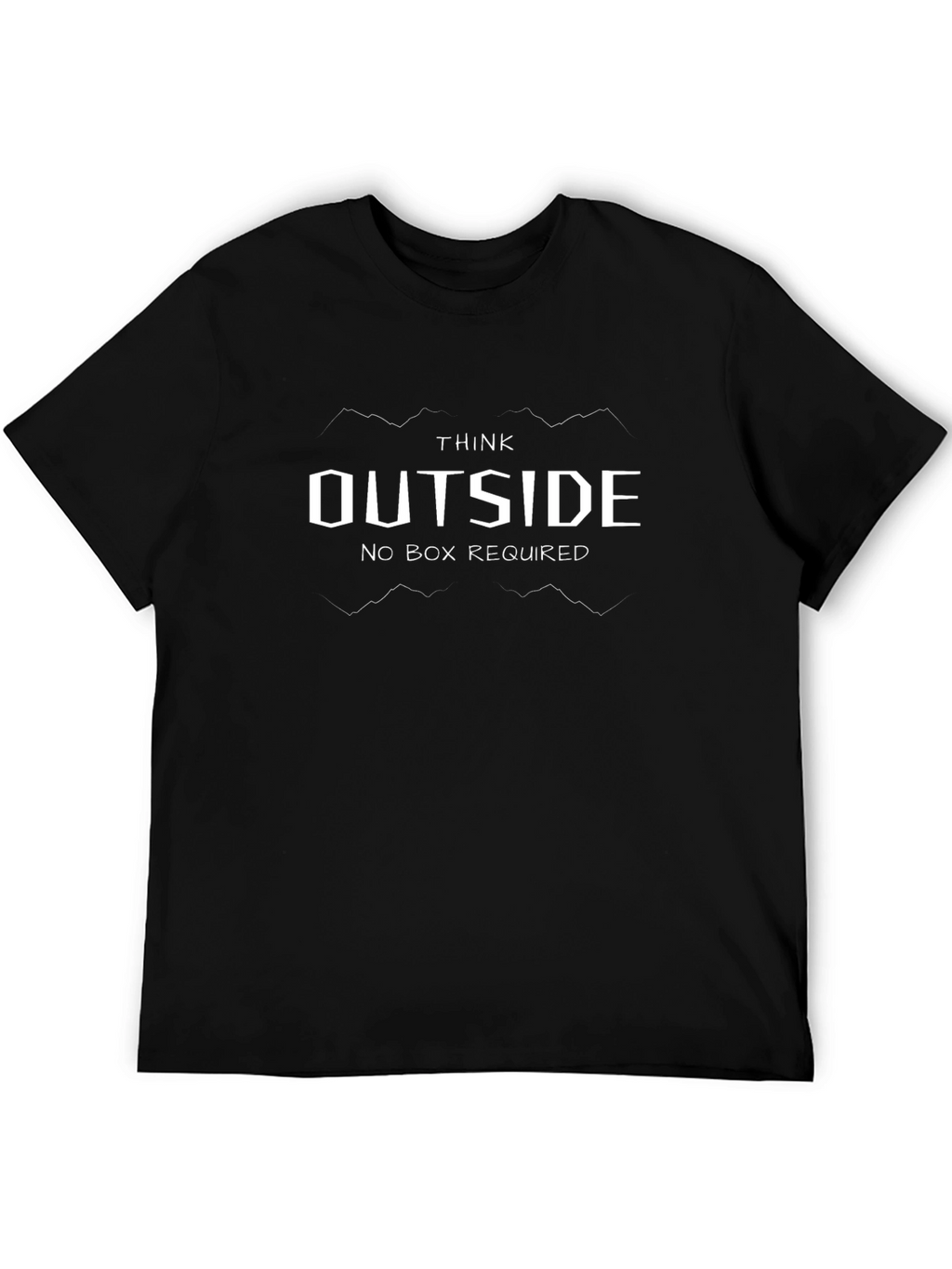 Think Outside T-Shirt - Black Graphic Tee