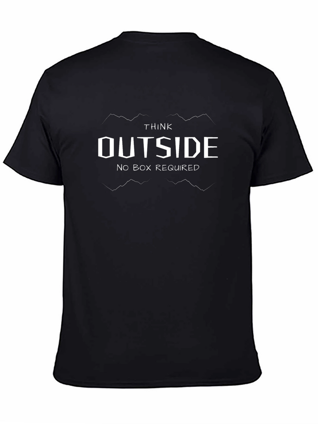 Think Outside T-Shirt - Black Graphic Tee