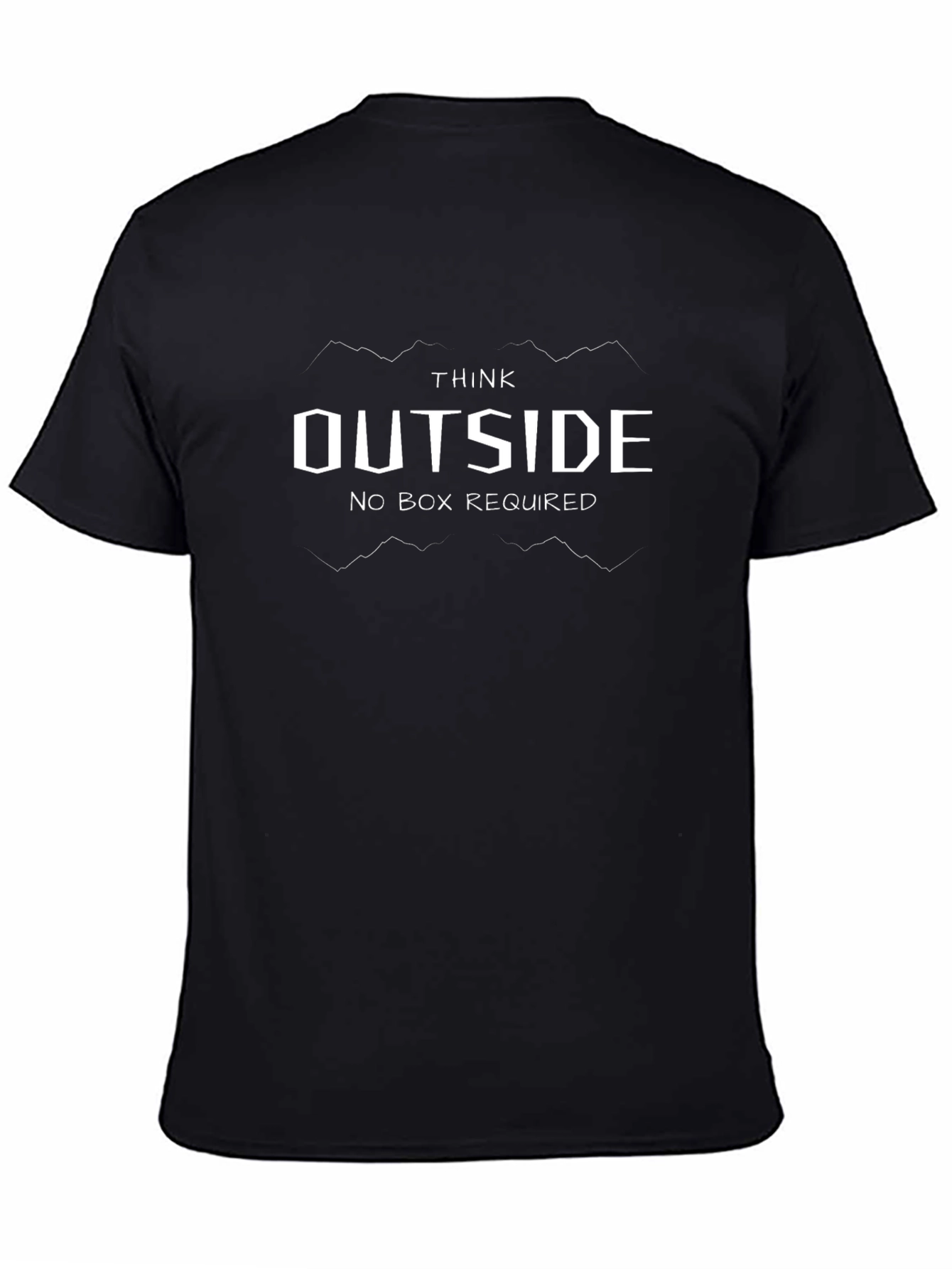 Think Outside T-Shirt - Black Graphic Tee