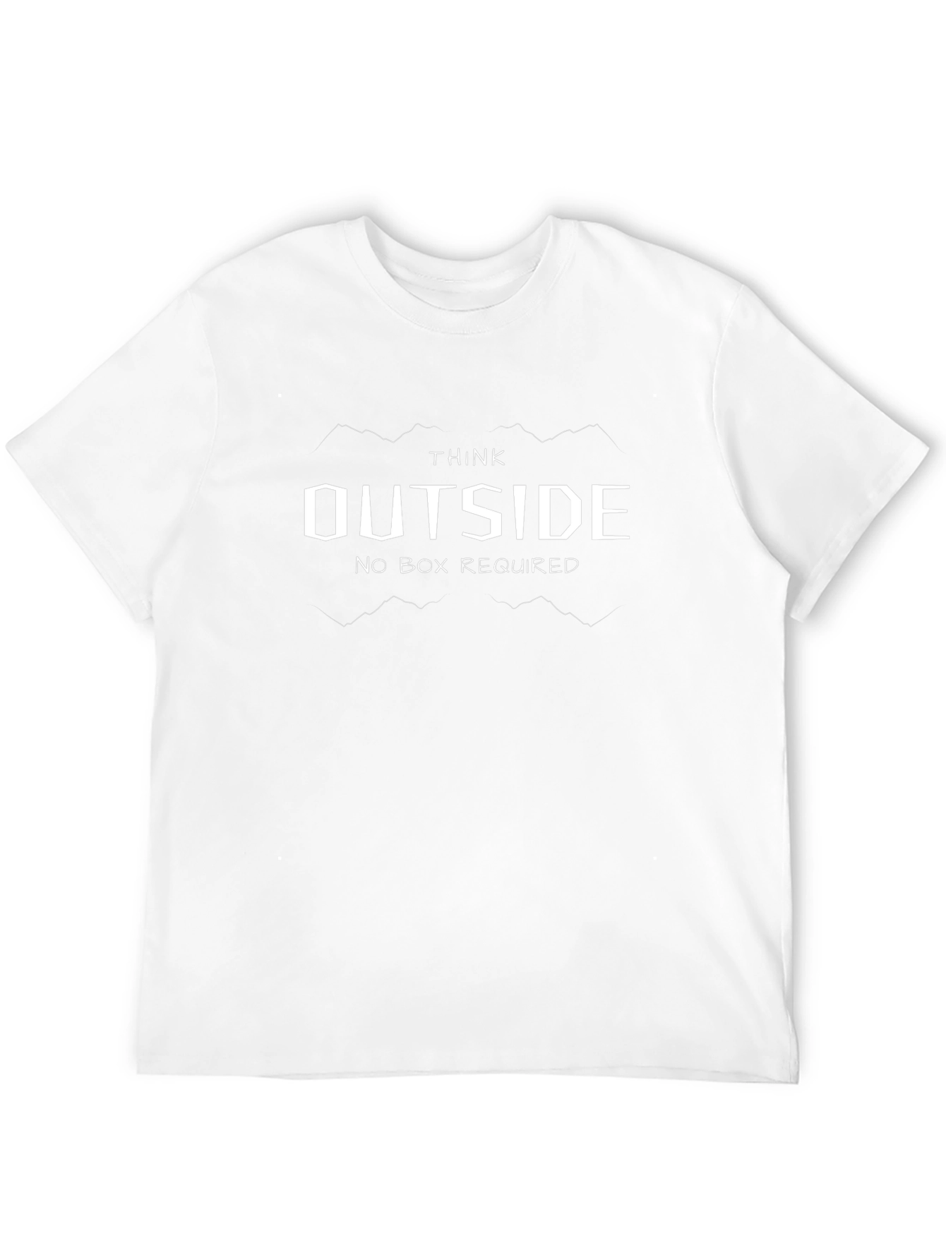 Think Outside T-Shirt - Black Graphic Tee