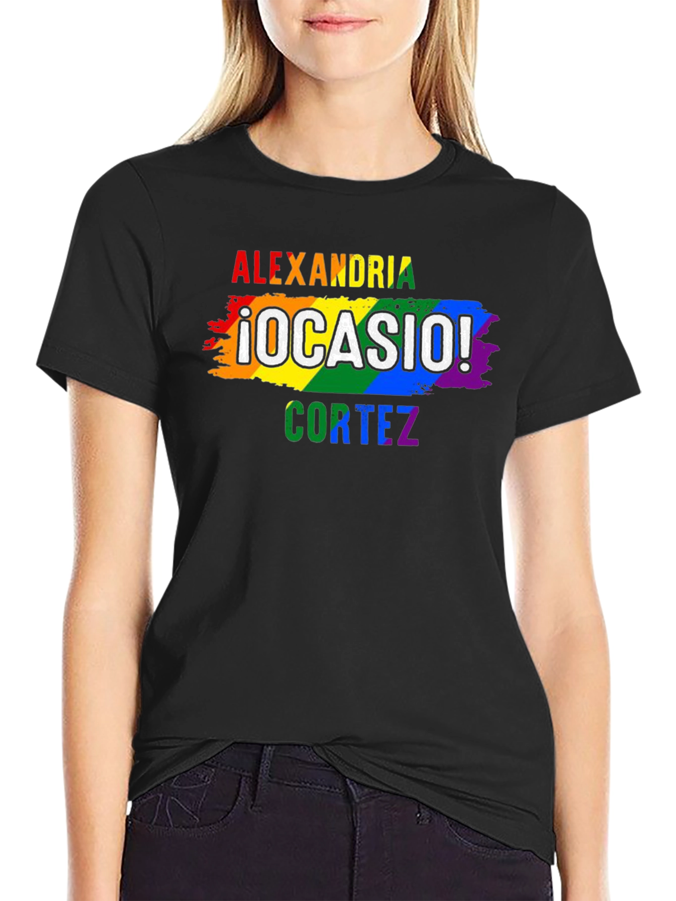Alexandria Ocasio-Cortez Pride T-Shirt
