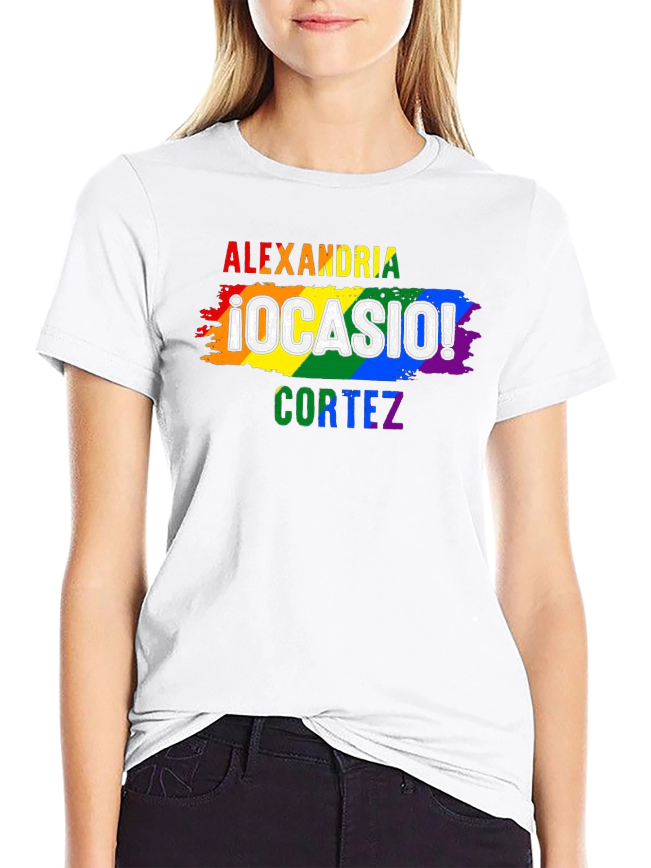 Alexandria Ocasio-Cortez Pride T-Shirt