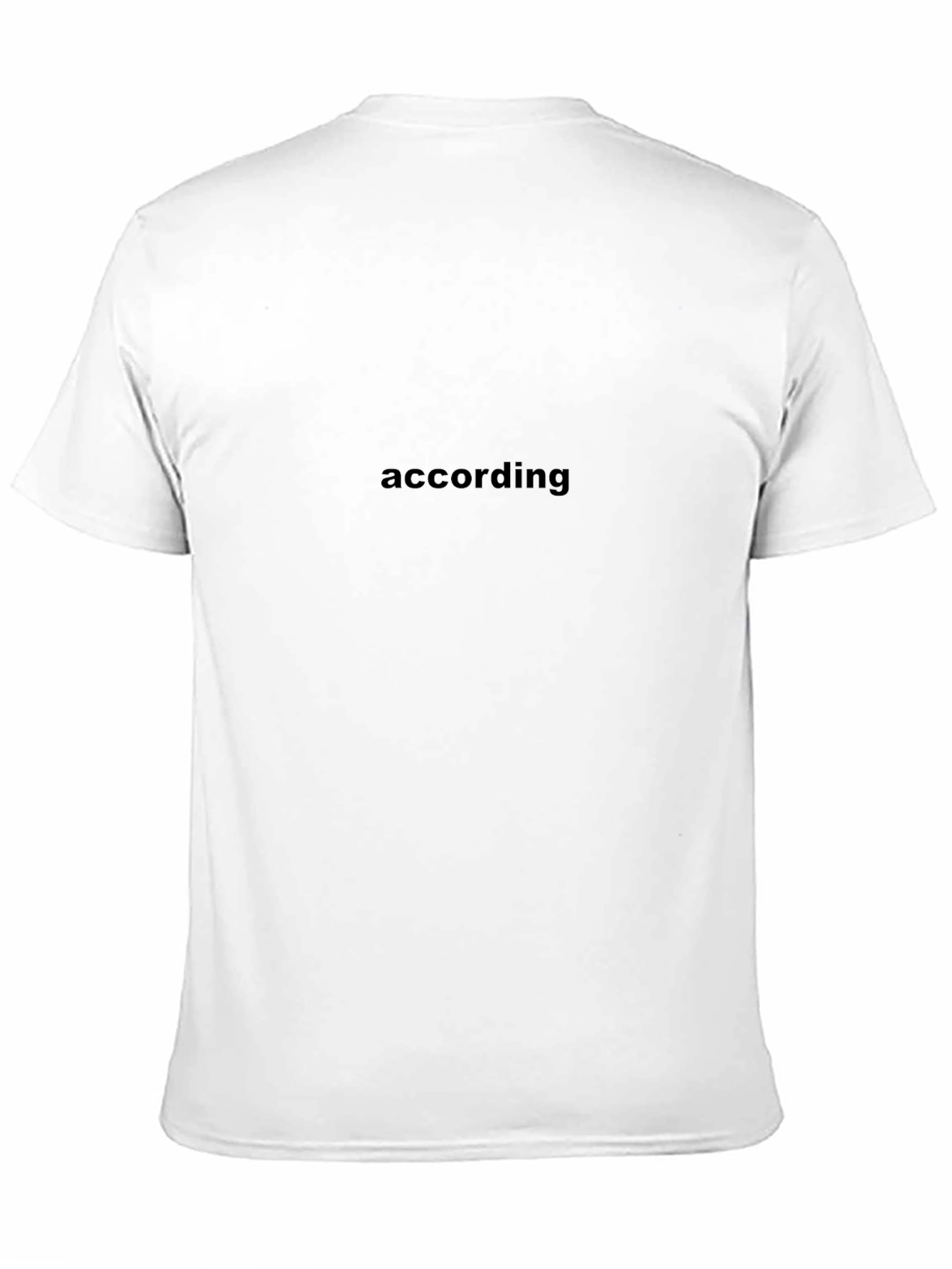 According Graphic Tee - Soft Cotton Blend