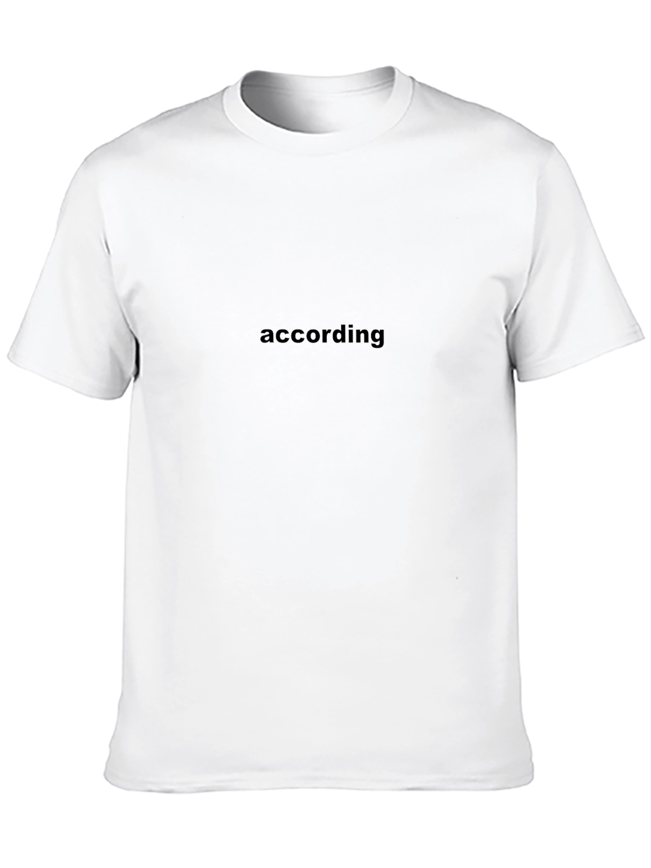 According Graphic Tee - Soft Cotton Blend
