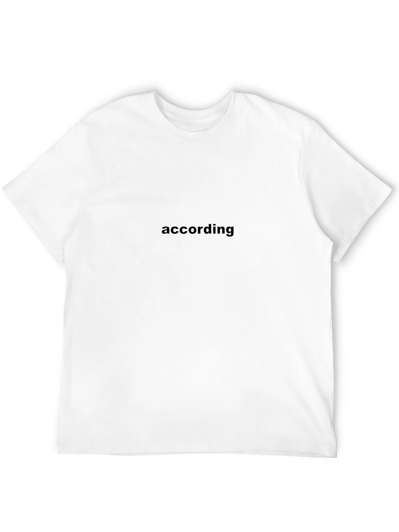 According Graphic Tee - Soft Cotton Blend