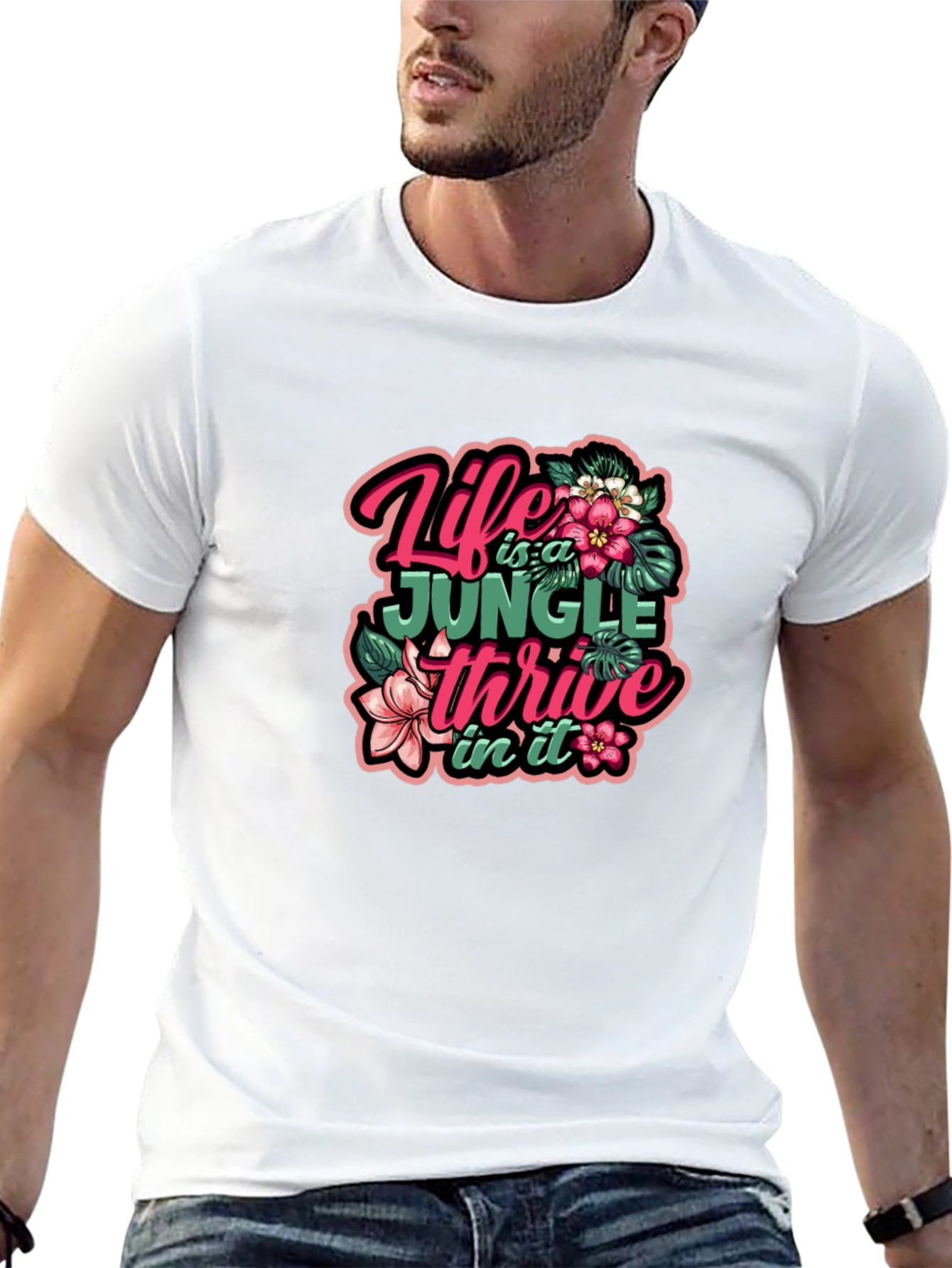 Jungle Life Graphic Tee - Thrive in It!