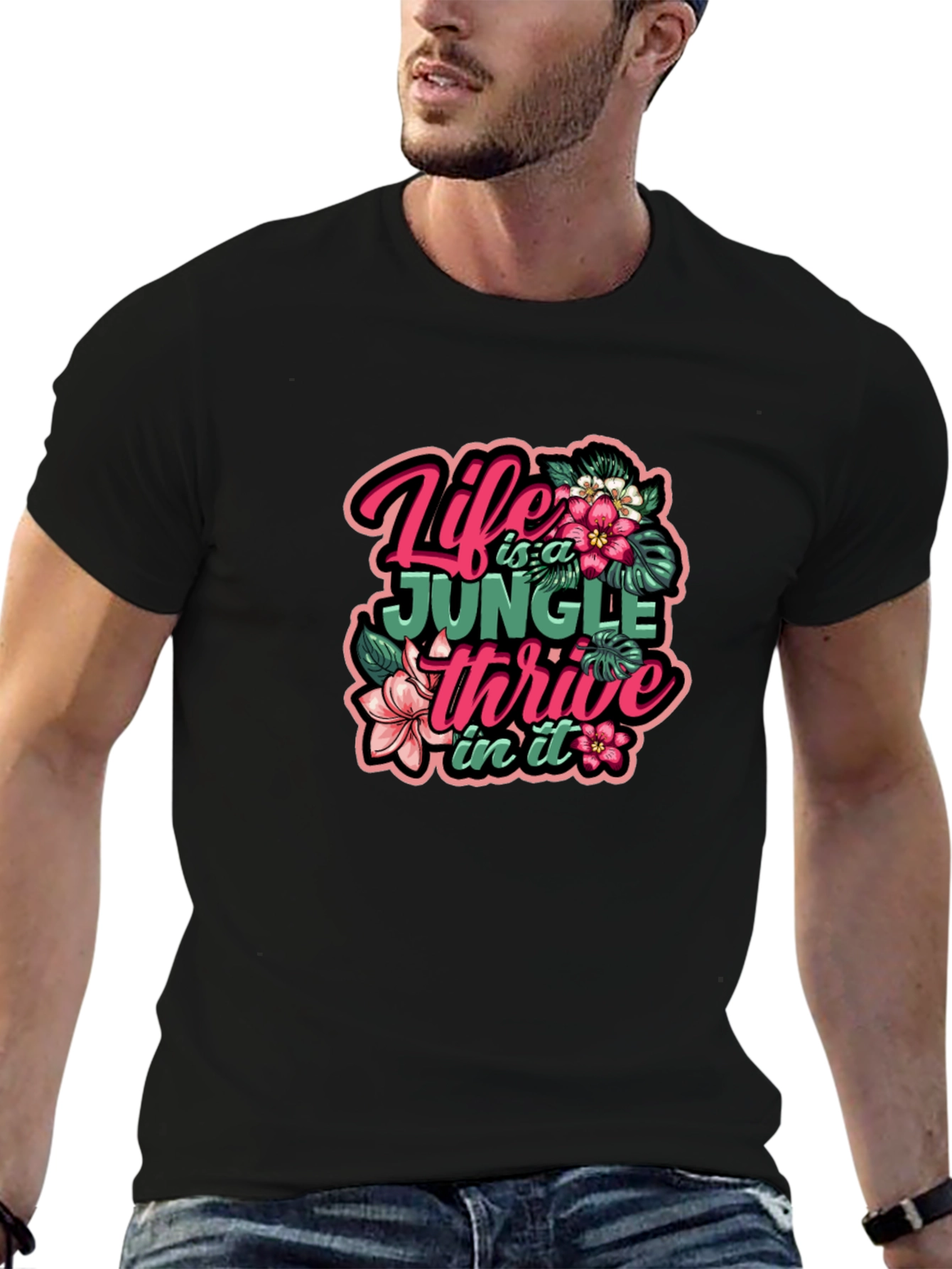 Jungle Life Graphic Tee - Thrive in It!
