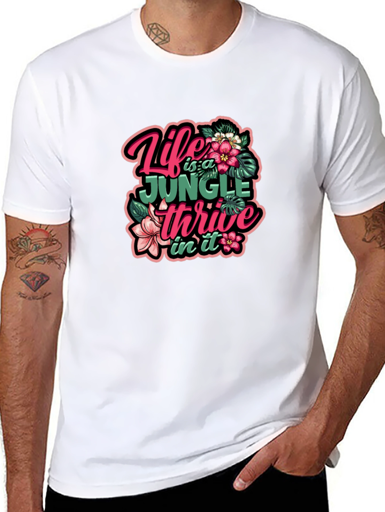 Jungle Life Graphic Tee - Thrive in It!