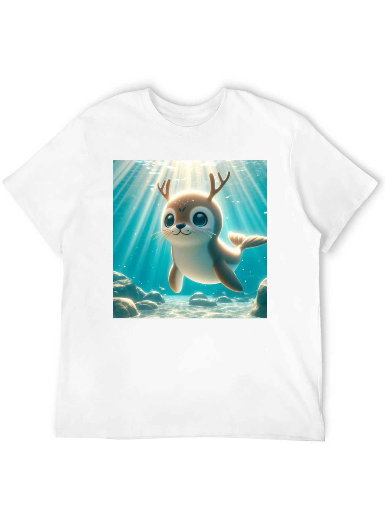Cute Antlered Seal T-Shirt