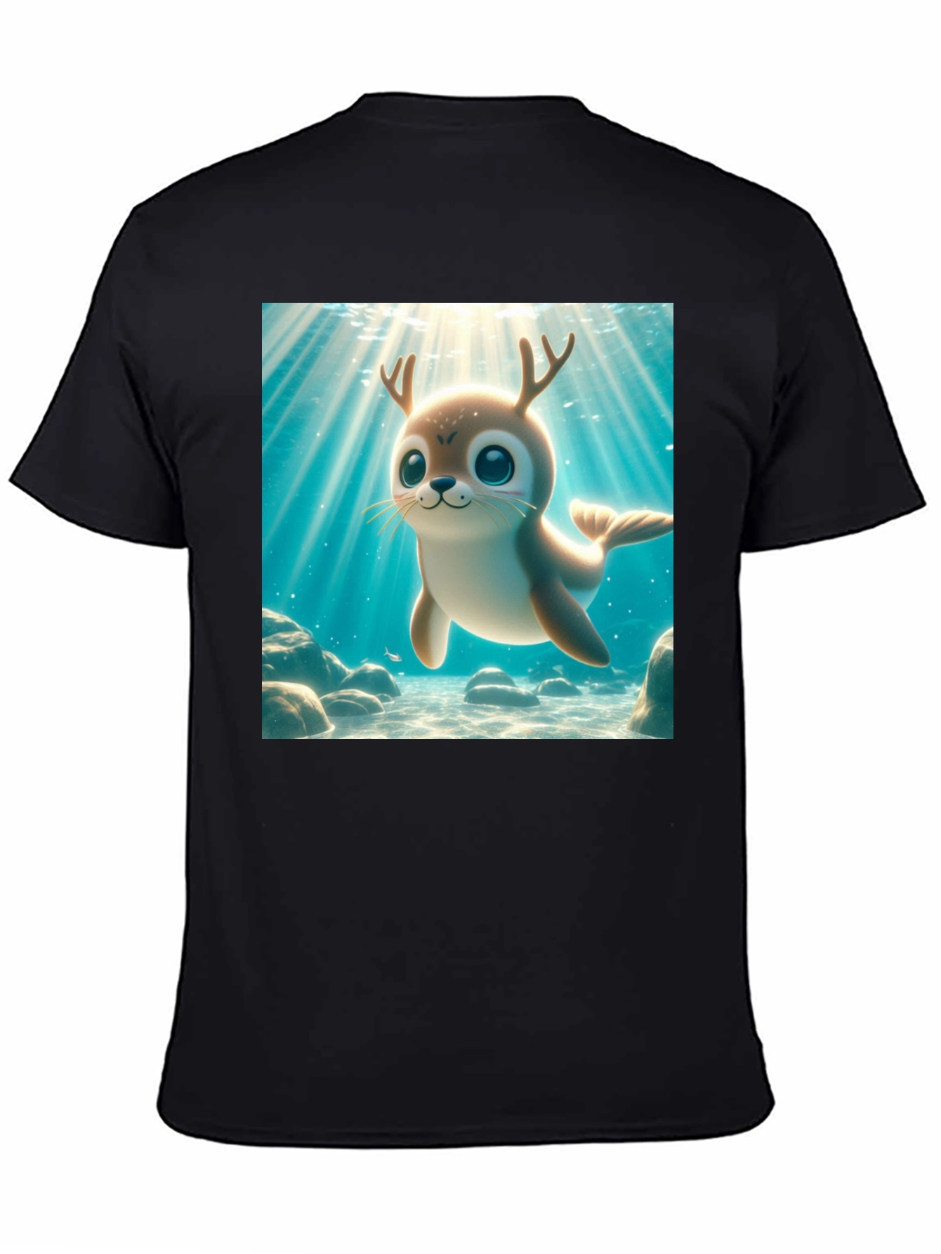 Cute Antlered Seal T-Shirt
