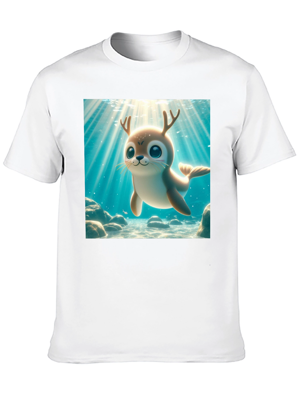Cute Antlered Seal T-Shirt