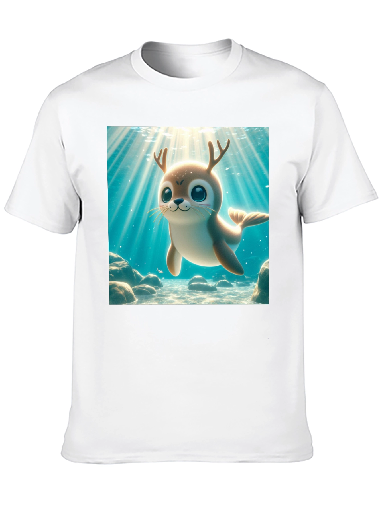 Cute Antlered Seal T-Shirt