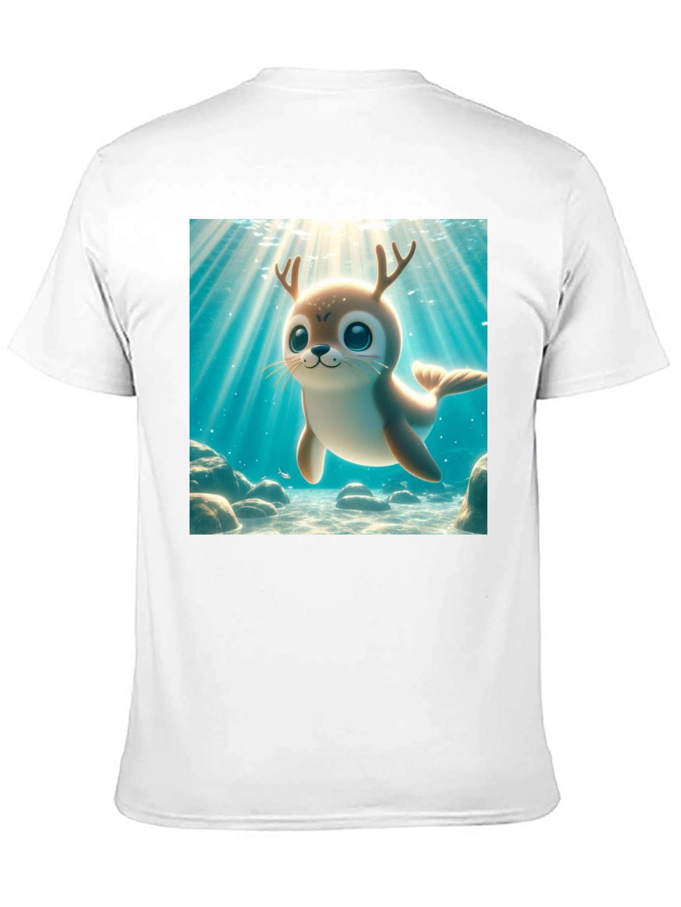 Cute Antlered Seal T-Shirt