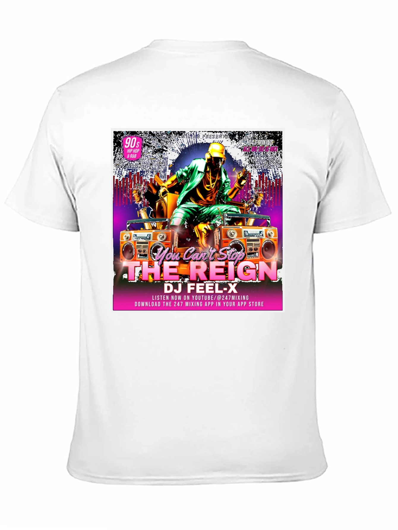 DJ Feel-X Graphic T-Shirt: 90s Hip Hop & R&B Reign