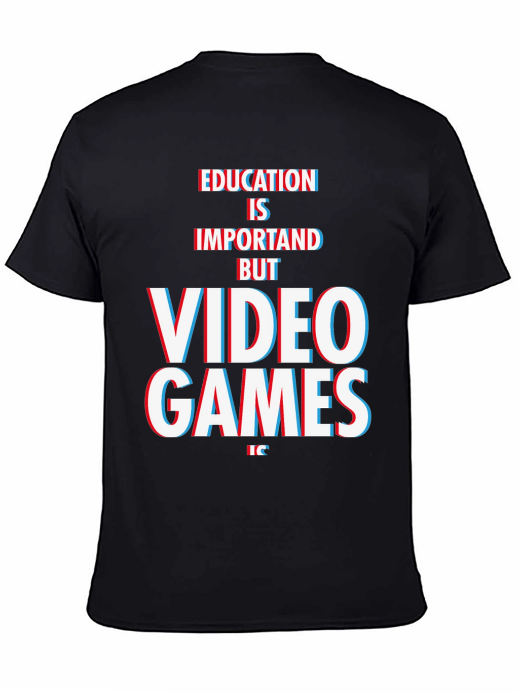 Education Vs. Video Games Graphic Tee