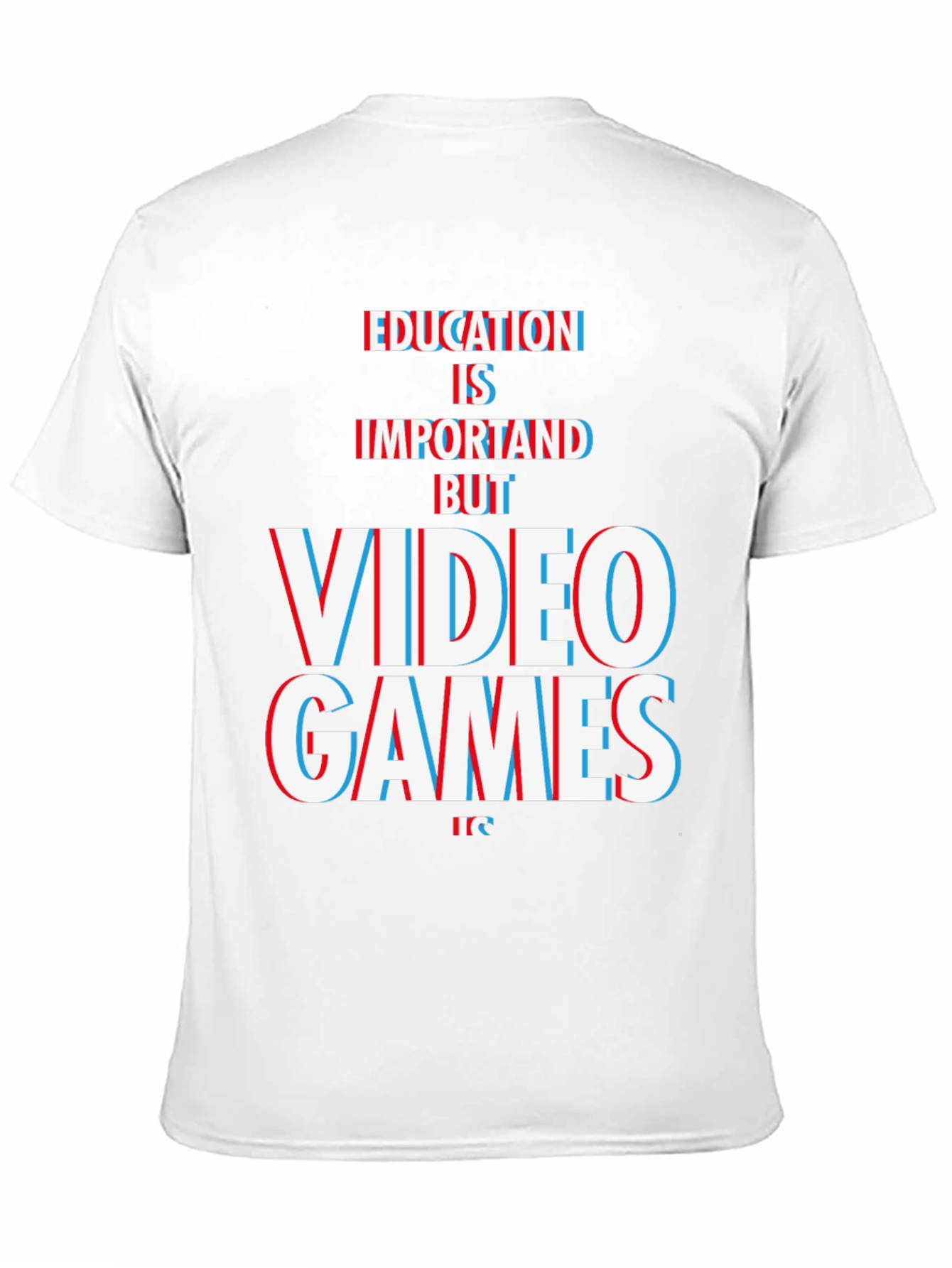 Education Vs. Video Games Graphic Tee