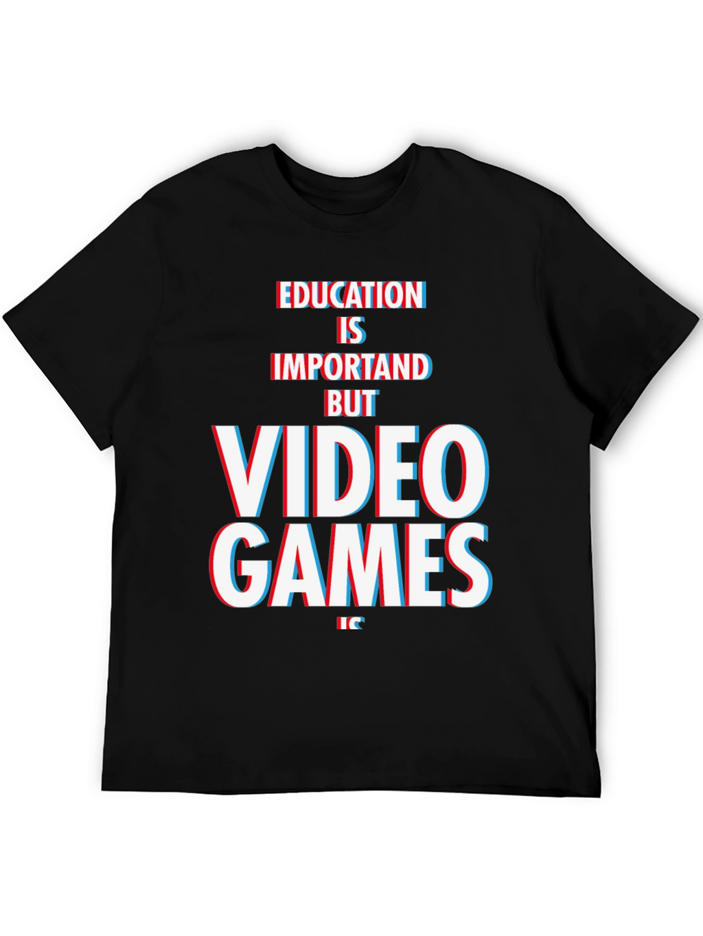 Education Vs. Video Games Graphic Tee