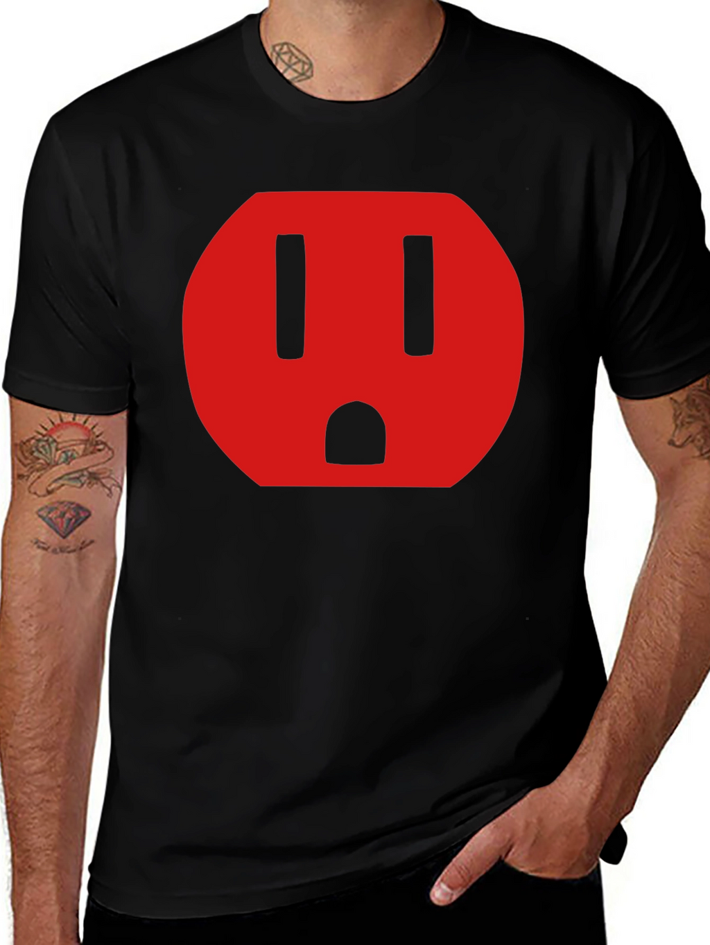 Electrical Outlet Graphic Tee - Funny T-Shirt