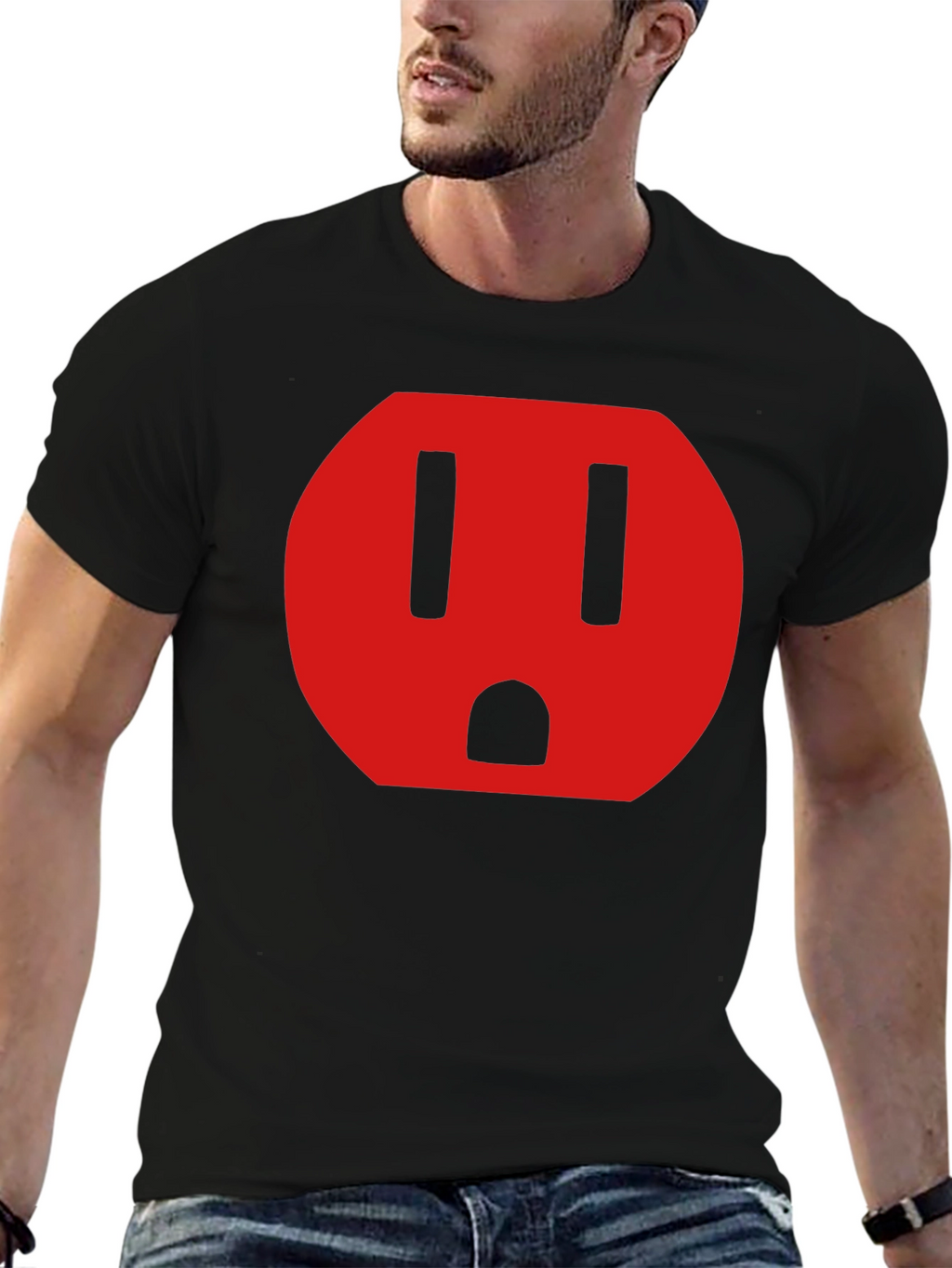 Electrical Outlet Graphic Tee - Funny T-Shirt