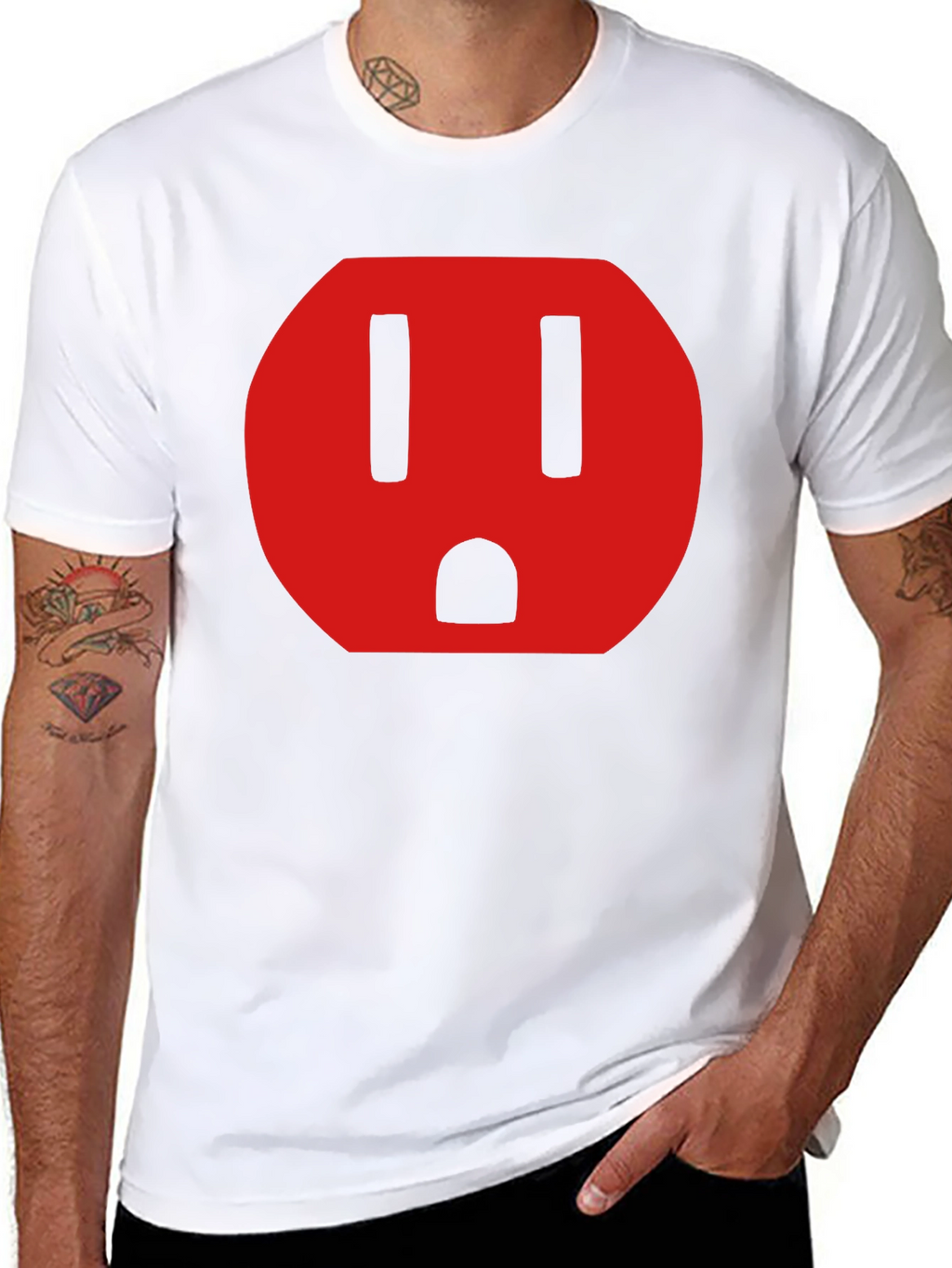 Electrical Outlet Graphic Tee - Funny T-Shirt